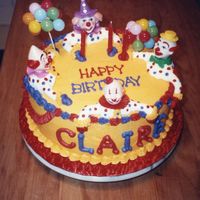 Clowns Birthday Cake For Claire 
