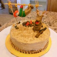 Hunting Cake I could have done way better on this cake but it was a last min throw together. Everyone thought it was cute.