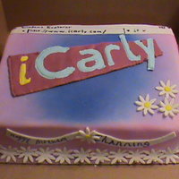 Icarly Cake This was my first attempt at the color flow thing, the rainbow cake, and the airbrushing. Overall it turned out well. Vanilla cake with...