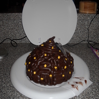 This Cake Is A Bunch Of Crap! Poop cake made for a 40th birthday!