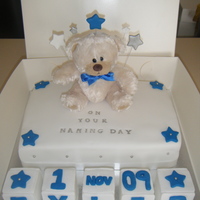 Baby Boys Naming Day Cake 