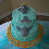 Dolphin And Shark Dolphin and shark cake