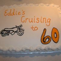 Motorcycle Birthday Motorcycle birthday in buttercream & piping gel