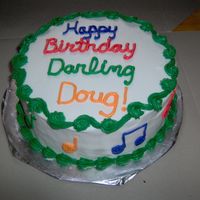 Notes Birthday Cake This was for a man who likes to sing. I don't know my music notes. Hope I did them right!