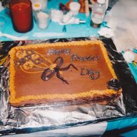 Brush Embroidery Practice Cake I was just trying to brush up on my skills and I really liked brush embroidery in class and didn't want to lose it. I also thought I...