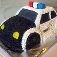 Police Car I just finished this cake for my little Brother who Graduated from MSU's Law Enforcement Program.