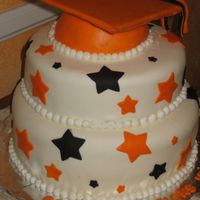 Img_2680.jpg Chocolate cake with chocolate mousse filling. BC frosting covered with MMF