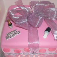 Wrapped Birthday Cake This was made for my nieces 15th Birthday Party