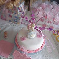 Girls Christening Cake This was made for my beautiful neice for her Christening day it was my very first cake ..
