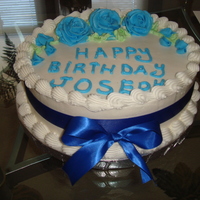 Joseph's Birthday Cake. BUTTERCREAM BIRTHDAY CAKE.