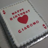 Birthday Cake. I made this cake for my boss Giacomo Rosati for his 81-th birthday.He loves play cards.