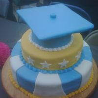 Graduation Cake This cake was for a good firend of ours. Their son graduated and made it into the national honors society! The school colors were blue and...