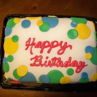 100_1915.jpg This was my first attempt working with Fondant. I made my own MM fondant for this cake.