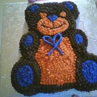 Teddy Bear Cake I made this for a friend in my bookclub who's son was turning 2!