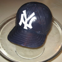 Baseball Cap Cake This is Fondant covered Baseball Hat Cake my niece and I made for my son's 23rd. Birthday. Turned out to be easiest sculpted cake we...