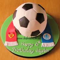 Man Utd Vs Chelsea Football Cake 