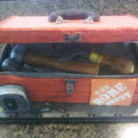 Home Depot Tool Box Had a lot of fun with this! White Chocolate Crumb and B.C. Filling. Everything is edible. Thanks for looking!