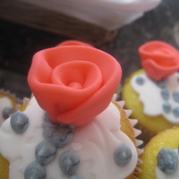 Bridal Shower Cupcakes These were for my cousin's bridal shower. These are the roses she wants on her wedding cake too.