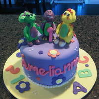 Barney And Friends 1St Birthday My first sort of successful figures. They have some creases but I think they still came out good. Half chocolate and half vanilla with...