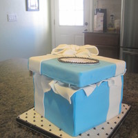 Tiffany Box This is my second box. It went a lot better than the first, and I'm very happy with how this one turned out! Choc w/ B.C. All Fondant...