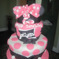 Alyssa's Minni Mouse The bottom was carrot w/ cream cheese and the top was mango with buttercream. That birthday party was so adorable, they invited me to stay...