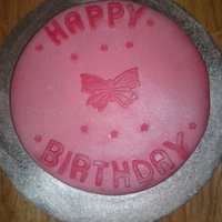Pink Birthday Cake 
