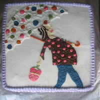Heather's Cake Drew what was on the invitation that my friend gave me.