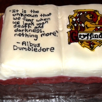 Professor Dumbledore Desk My best friend and I are huge Harry Potter fans, so I made her this for her birthday. The idea is that it is a book on top of Professor...