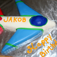 Happy Birthday Jakob! the original request was for an airplane. the mom sent me a pic of what was on her son's tshirt he was going to wear, too much red in...