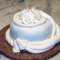 Practice Using Michelle Foster's Fondant Recipe I used a pet bowl as a dummy. I wanted to see how this fondant worked, and tasted.I really like the texture, taste, and workability of it...