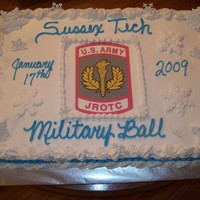 Rotc I did this cake for my sons Army Jrotc.