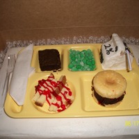 School Lunch Retiring school cook. Made her last school lunch tray for her.