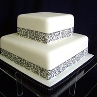 Black Piped Ribbon I wanted to practice my piping and came up with this. I quite like it and hope some of you do too.