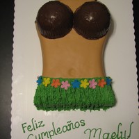 Luau Body Cake 