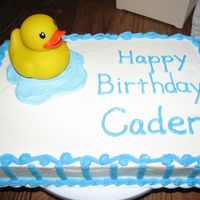 Rubber Ducky 1St Birthday Cake 