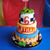 Hot Wheels Hot Wheels themed cake for my sons 6th bday