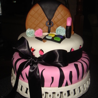 Just For Fun a lil cake me, my niece and sis in law did just for fun. Inspired by a cake on here