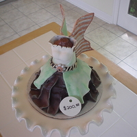 Steampunk Outfit For Sale This cake is strawberry and chocolate filled with butter-cream. The torso is made from tootsie rolls. The dress is made with gumpaste and...