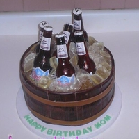 Coors Light Beer Bottle Cake It's been awhile since we've had a beer bottle order, so this one was a lot of fun. I had to rush on the bottle caps to get the...