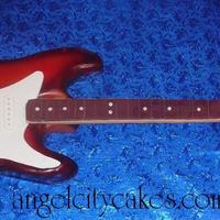 Guitar Cake Here is a Fender Statocaster Cake we just made. This actually was not for a customer, I have been wanting to do an electric guitar cake for...