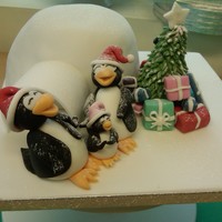 Baby's First Christmas Christmas cake made for my friends who are celebrating their first christmas with their new baby. Cake is vanilla and white chocolate with...