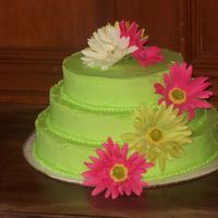 Spring Wedding Cake This is the first wedding cake I've done.