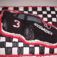 Dale Earnhardt I actually used a Lightening McQueen pan for the car because it's all I had. :)