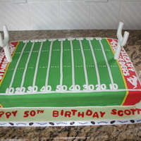 Football Birthday Cake This cake was made for my brother inlaws 50th birhday