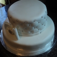 Wedding Cake Vanilla cake with cream cheese icing