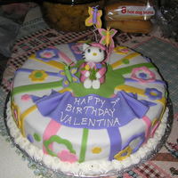 Hello Kitty Birthday Cake My niece requested a Hello Kitty cake for her 7th birthday so this is what I came up with. Everything is done in fondant...Took forever to...