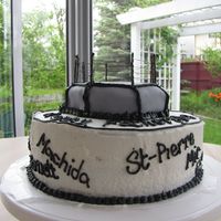 Ufc Cake My 4 year old and I made this cake for my husband (her father) for Father's Day! It is a chocolate fudge cake with b/c filling and b/c...