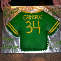 Packers Birthday Cake I made this for my little brother's birthday. He plays for the Packers in the Little Guy Football league. Its Chocolate & White...