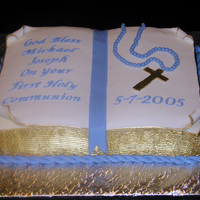 Michael's Communion Buttercream Icing with Fondant Top Pages & Decoratins