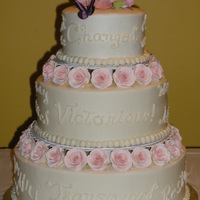 Transformed Buttercream Icing & Piping with Gumpaste Flowers.